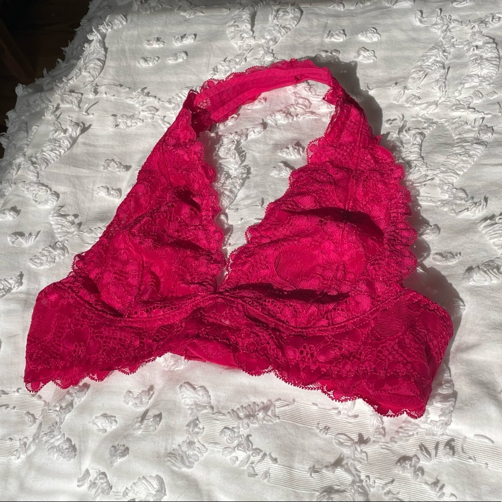 Free People Lace Bralette with halter neck